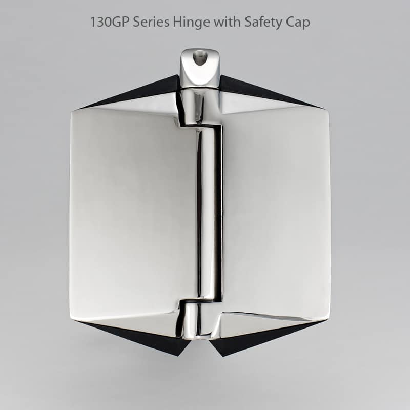 130GP 130 Glass to Glass Hinge with Safety Cap Polished